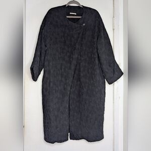 Black Crane Jacquard Jacket Cocoon